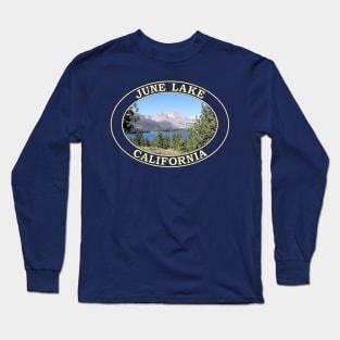 June Lake and Eastern Sierra Nevada Mountains at June Lake, California Long Sleeve T-Shirt